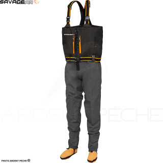 Savage Gear SG8 Chest Zip Waders - restez au sec à la pêche - Ardent Pêche